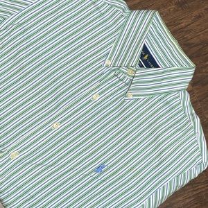 Long sleeve casual button down shirt.